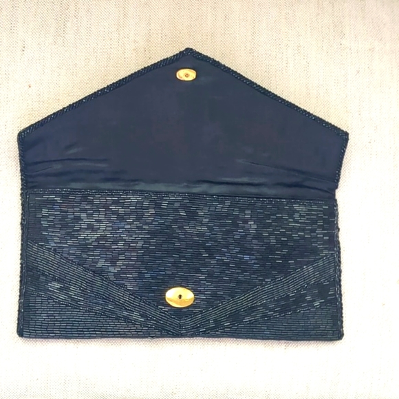 Black Beaded Clutch - Picture 3 of 3